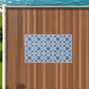 Mediterranean Tiles, Portuguese, Azulejo, Majolica Outdoor Rug