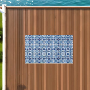 Mediterranean Tiles, Portuguese, Azulejo, Majolica Outdoor Rug
