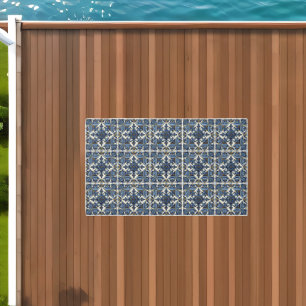 Mediterranean Tiles, Portuguese, Azulejo, Majolica Outdoor Rug
