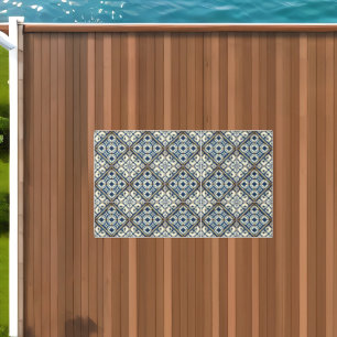 Mediterranean Tiles, Portuguese, Azulejo, Majolica Outdoor Rug