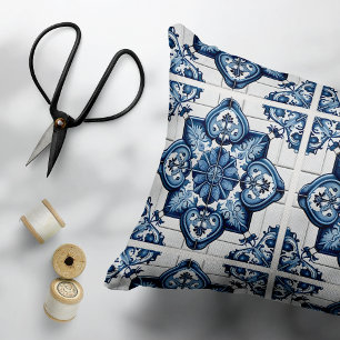 Mediterranean Tiles, Portuguese, Azulejo, Majolica Pet Bed