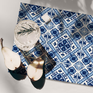 Mediterranean Tiles, Portuguese, Azulejo, Majolica Placemat