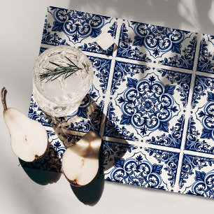 Mediterranean Tiles, Portuguese, Azulejo, Majolica Placemat
