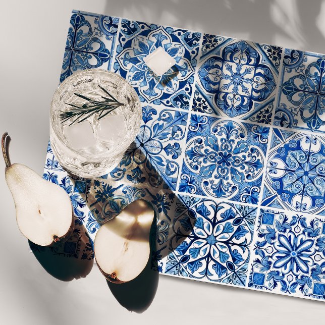 Mediterranean Tiles, Portuguese, Azulejo, Majolica Placemat (Creator Uploaded)