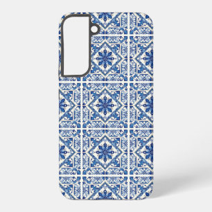 Mediterranean Tiles, Portuguese, Azulejo, Majolica Samsung Galaxy S22+ Case