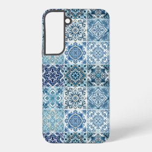 Mediterranean Tiles, Portuguese, Azulejo, Majolica Samsung Galaxy S22+ Case