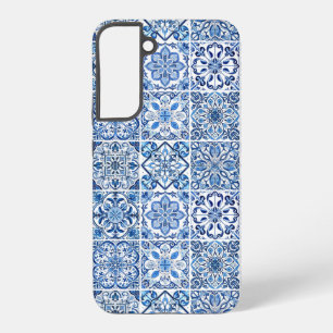 Mediterranean Tiles, Portuguese, Azulejo, Majolica Samsung Galaxy S22+ Case