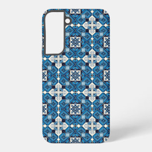 Mediterranean Tiles, Portuguese, Azulejo, Majolica Samsung Galaxy S22+ Case
