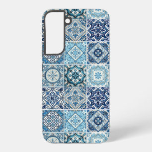 Mediterranean Tiles, Portuguese, Azulejo, Majolica Samsung Galaxy S22+ Case