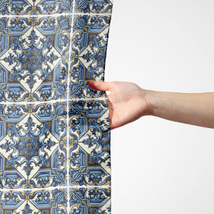 Mediterranean Tiles, Portuguese, Azulejo, Majolica Scarf
