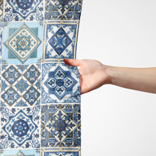 Mediterranean Tiles, Portuguese, Azulejo, Majolica Scarf