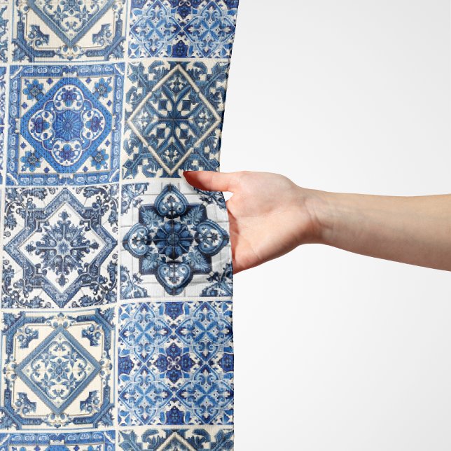 Mediterranean Tiles, Portuguese, Azulejo, Majolica Scarf (Creator Uploaded)