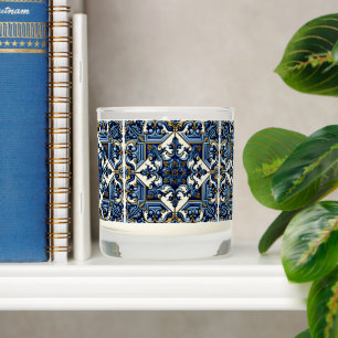 Mediterranean Tiles, Portuguese, Azulejo, Majolica Scented Candle