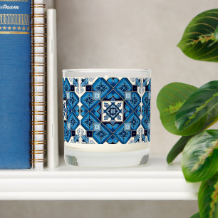 Mediterranean Tiles, Portuguese, Azulejo, Majolica Scented Candle