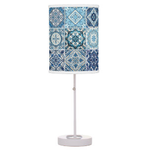 Mediterranean Tiles, Portuguese, Azulejo, Majolica Table Lamp