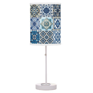 Mediterranean Tiles, Portuguese, Azulejo, Majolica Table Lamp
