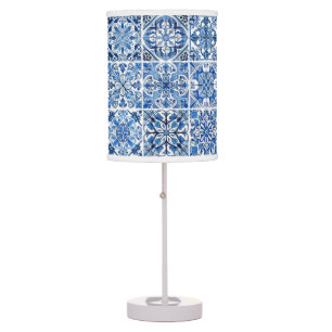 Mediterranean Tiles, Portuguese, Azulejo, Majolica Table Lamp