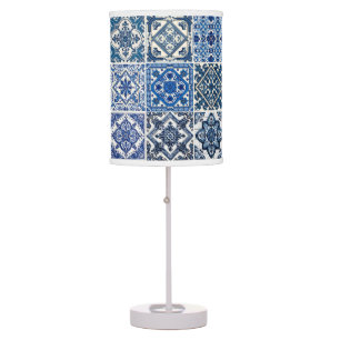 Mediterranean Tiles, Portuguese, Azulejo, Majolica Table Lamp