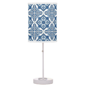 Mediterranean Tiles, Portuguese, Azulejo, Majolica Table Lamp