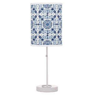 Mediterranean Tiles, Portuguese, Azulejo, Majolica Table Lamp