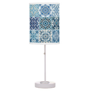Mediterranean Tiles, Portuguese, Azulejo, Majolica Table Lamp