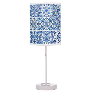 Mediterranean Tiles, Portuguese, Azulejo, Majolica Table Lamp