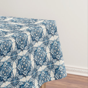 Mediterranean Tiles, Portuguese, Azulejo, Majolica Tablecloth