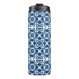 Mediterranean Tiles, Portuguese, Azulejo, Majolica Thermal Tumbler