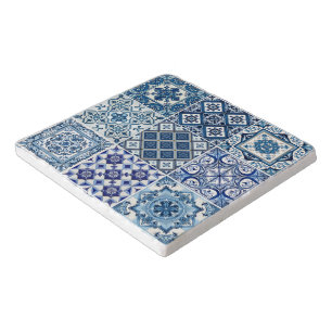 Mediterranean Tiles, Portuguese, Azulejo, Majolica Trivet