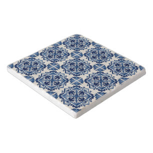 Mediterranean Tiles, Portuguese, Azulejo, Majolica Trivet