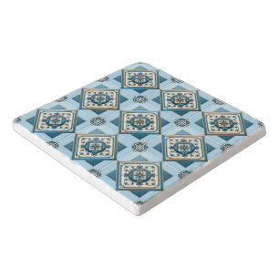 Mediterranean Tiles, Portuguese, Azulejo, Majolica Trivet