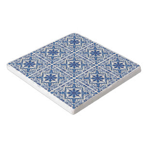 Mediterranean Tiles, Portuguese, Azulejo, Majolica Trivet