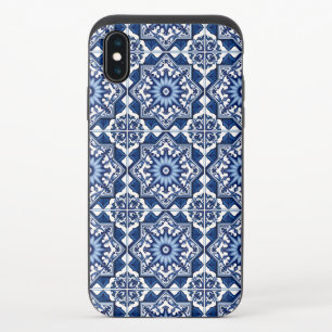 Mediterranean Tiles, Portuguese, Azulejo, Majolica iPhone XS Slider Case