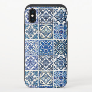 Mediterranean Tiles, Portuguese, Azulejo, Majolica iPhone XS Slider Case