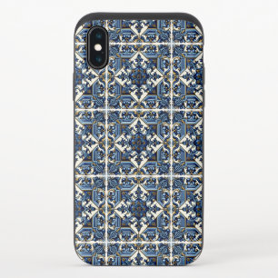 Mediterranean Tiles, Portuguese, Azulejo, Majolica iPhone XS Slider Case