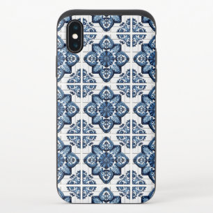 Mediterranean Tiles, Portuguese, Azulejo, Majolica iPhone XS Slider Case