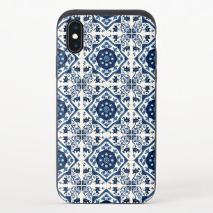 Mediterranean Tiles, Portuguese, Azulejo, Majolica iPhone XS Slider Case