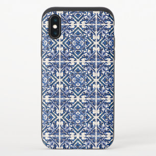 Mediterranean Tiles, Portuguese, Azulejo, Majolica iPhone XS Slider Case