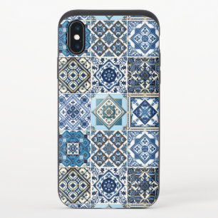 Mediterranean Tiles, Portuguese, Azulejo, Majolica iPhone XS Slider Case