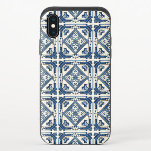 Mediterranean Tiles, Portuguese, Azulejo, Majolica iPhone XS Slider Case