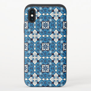 Mediterranean Tiles, Portuguese, Azulejo, Majolica iPhone XS Slider Case