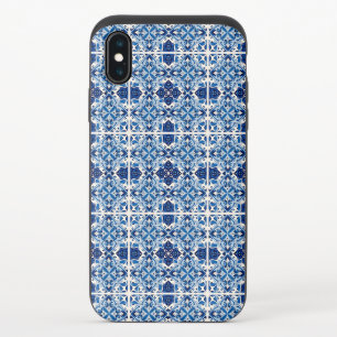 Mediterranean Tiles, Portuguese, Azulejo, Majolica iPhone XS Slider Case