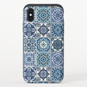 Mediterranean Tiles, Portuguese, Azulejo, Majolica iPhone XS Slider Case
