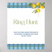 Mediterranean Tiles Ring Hunt Bridal Shower