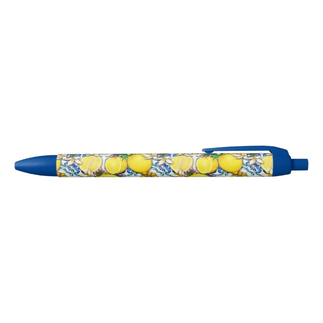 Mediterranean Traditional Pattern With Lemons Pen (Top)