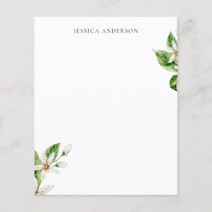Mediterranean Tropical Foliage White Floral Custom