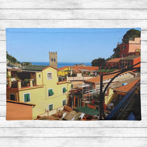 Mediterranean village scenic placemat