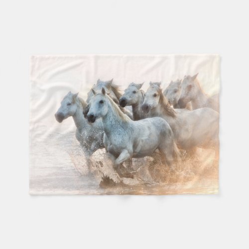 Mediterranean Water at Sunrise Fleece Blanket