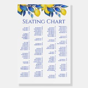 Mediterranean-Wedding Seating Chart- Foam Board