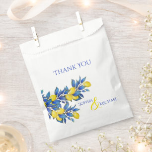 Mediterranean Wedding Thank you-  Favor Bag